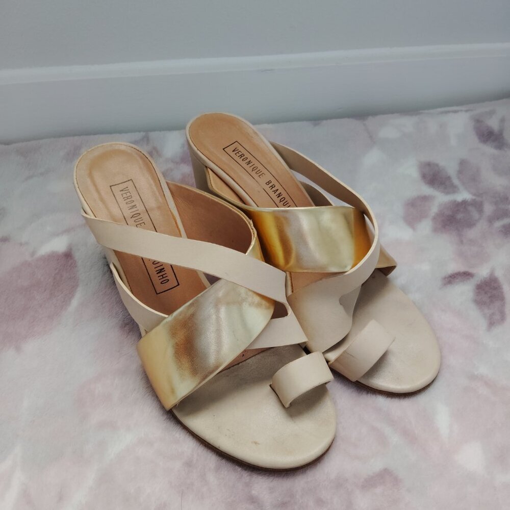 Veronique Branquinho Gold Wedges